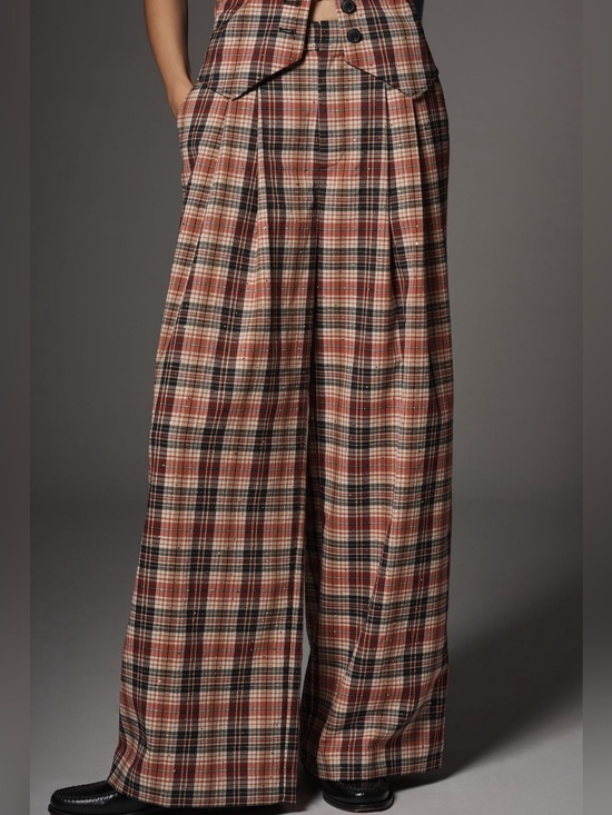 Anthropologie Pants - NWT! Anthropologie The Avery Sparkle Pleated Wide-Leg Trousers by Maeve 🏠